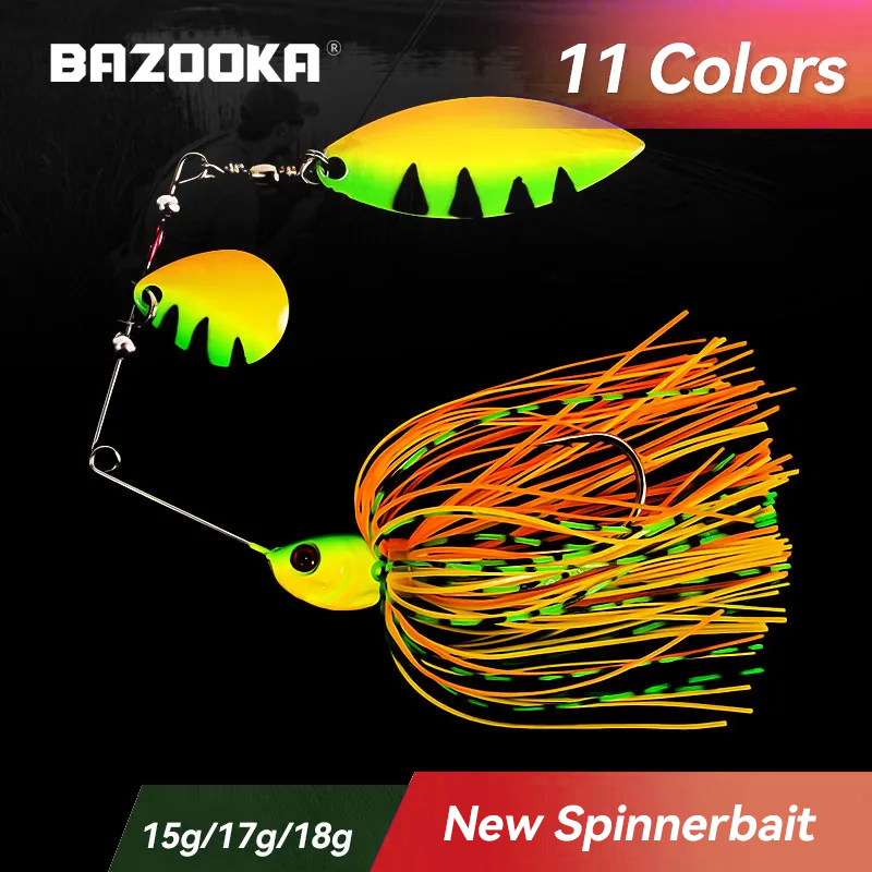 Fishing Lure Spoon - Bazooka umpan pancing Spinnerbait 15g 18g