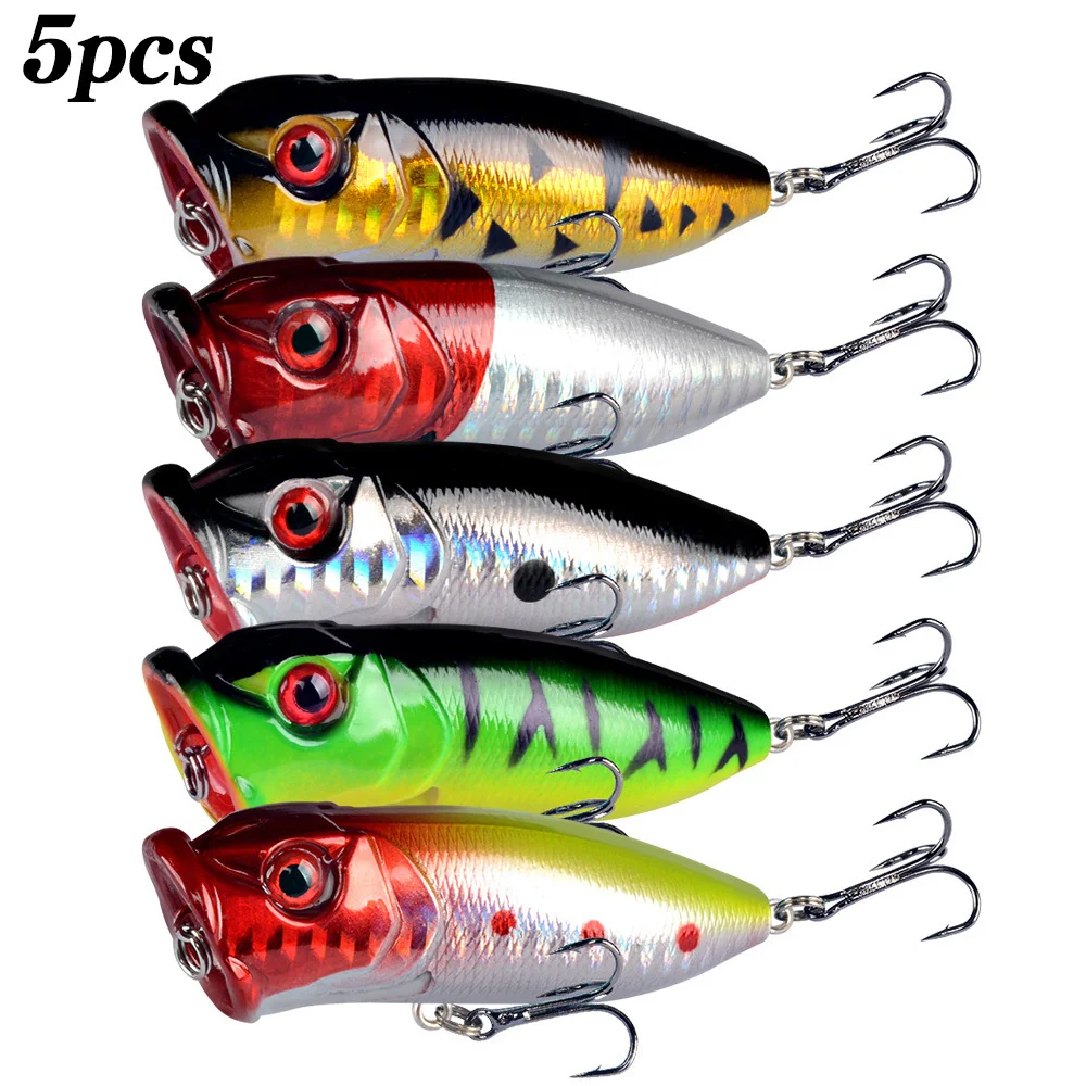 Fishing Lure Popper - 5 Buah Umpan Pancing Popper Mata