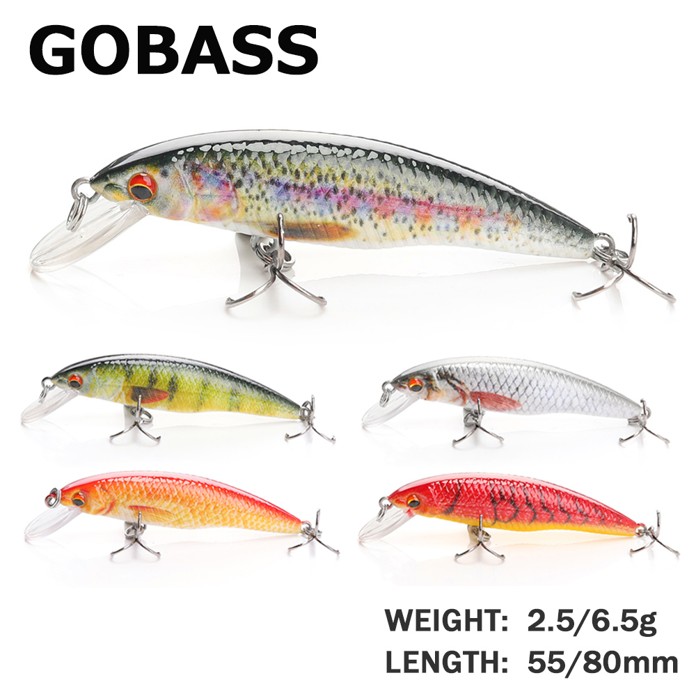 Fishing Lure Jerkbait - GOBASS Jerkbait Umpan Pancing Berburu Wobblers
