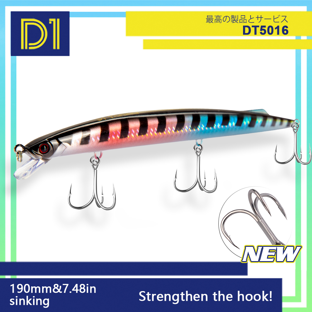 Fishing Lure Jerkbait - Umpan Ikan Laut D1 Minnow 190mm