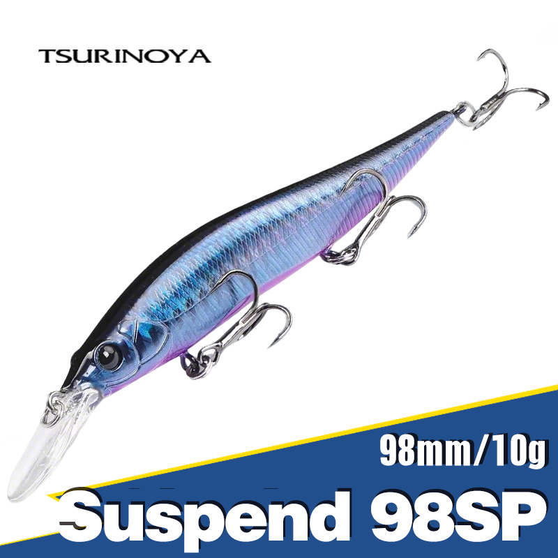 Fishing Lure Spinnerbait - TSURINOYA Suspend Minnow AURORA 98SP Umpan