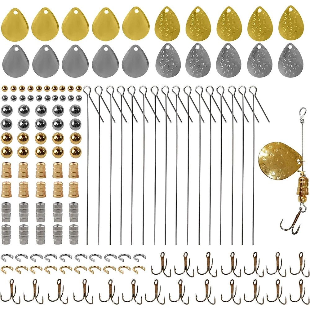 Fishing Lure Blade Bait - 140 buah Kit pembuat umpan pancing
