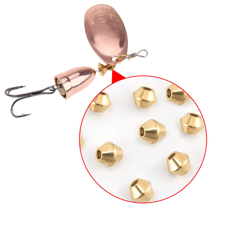 Fishing Lure Spinnerbait - 40 pcs Manik-manik Pancing Kuningan DIY