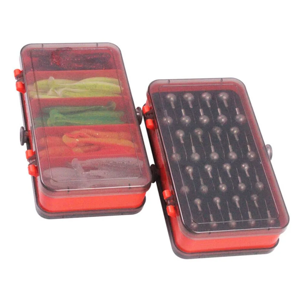 Fishing Lure Soft Plastic - Kotak Umpan Portabel Dua Sisi Terpisah