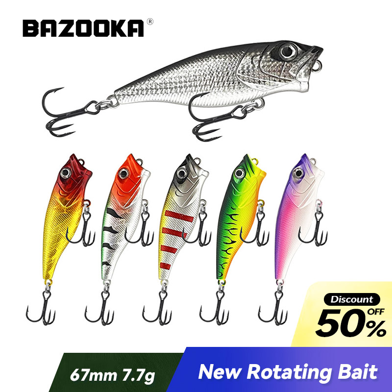 Fishing Lure Topwater - Bazooka umpan keras 67mm/7.7g umpan pancing