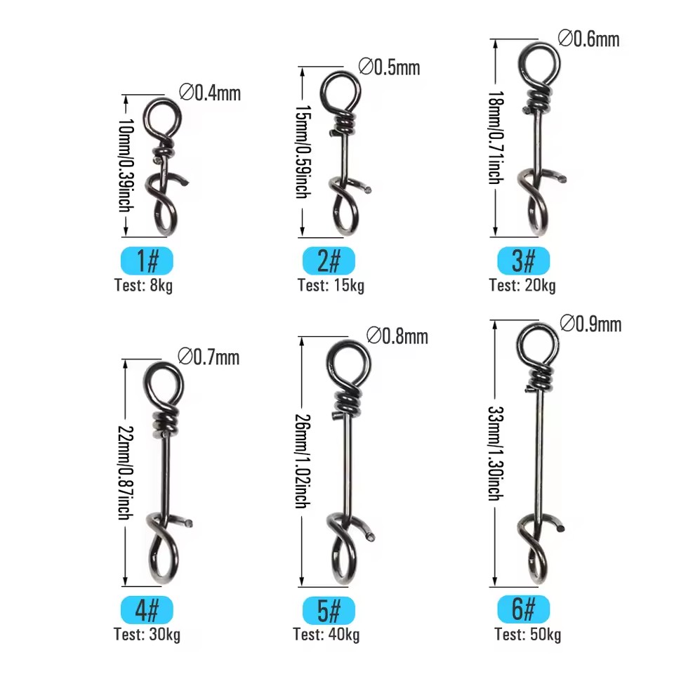 50 Buah Klip Pegas Pancing Baj - Fishing Lure Accessories ulasan dan harga