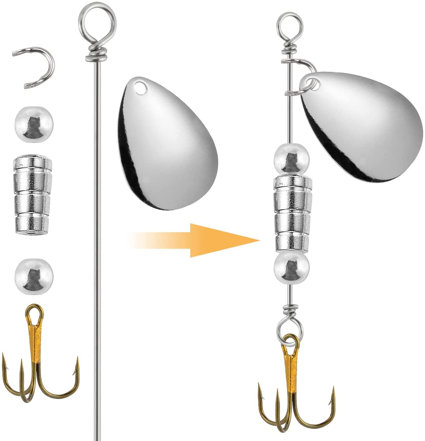 100 buah Tokyo Rig Spinner ump - Fishing Lure Spinnerbait ulasan dan harga