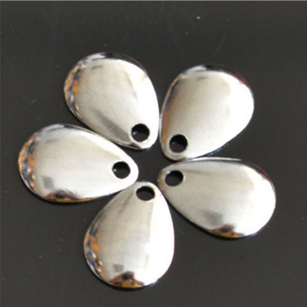 50 buah perak halus nikel paye - Fishing Lure Spoon ulasan dan harga