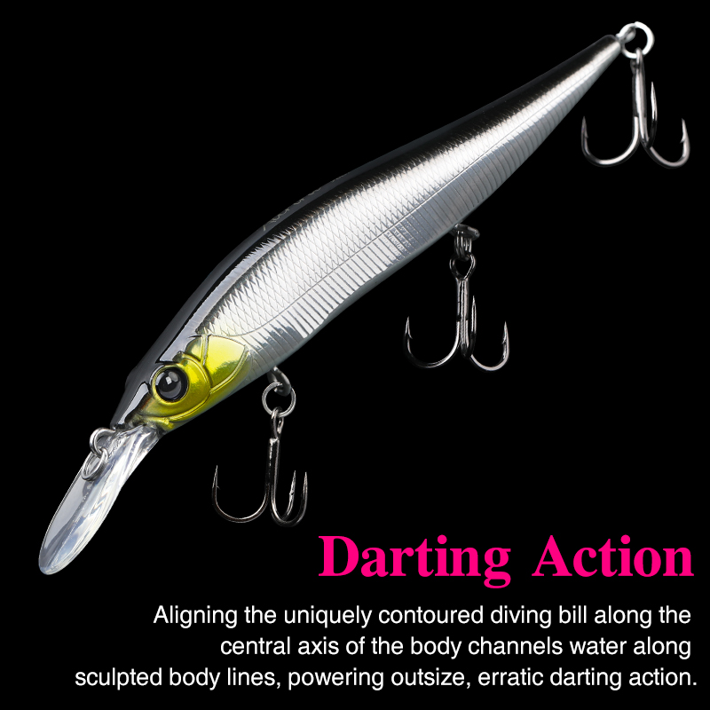 TSURINOYA Suspend Minnow AUROR - Fishing Lure Spinnerbait ulasan dan harga