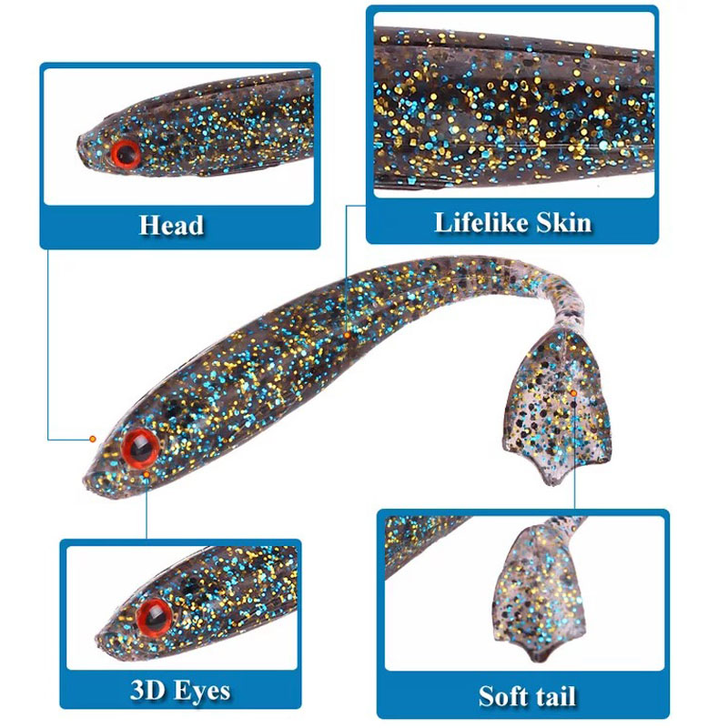 Memancing Umpan Umpan Lembut 3 - Fishing Lure Swimbait ulasan dan harga